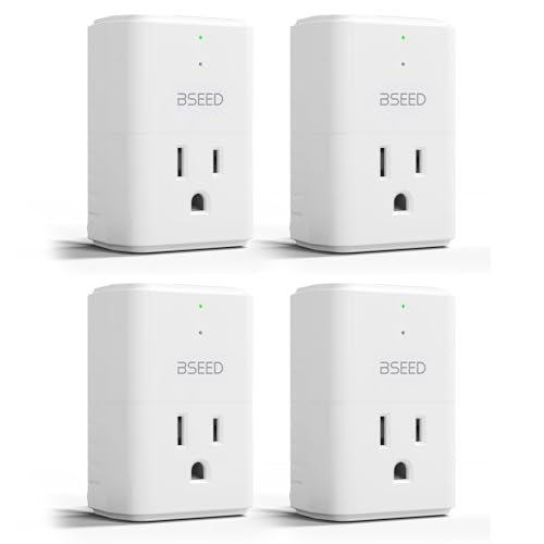 [ETL Listed] BSEED Single Outlet Surge 1836 Joules, Small Surge Protector with Light Indicator, Mini Surge Protector 15A 1875W for Refrigerators, PC, TV, Xbox, PS5 and Ohter Home Appliances - color: 4-Pack