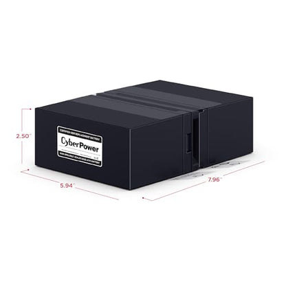 CyberPower RB1280X2B UPS Replacement Battery Cartridge, Maintenance-Free, User Installable, 12V/9Ah