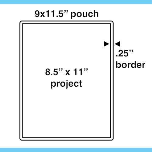 Apache Letter Size Laminating Pouches, 16 Mil, 5 Pack, Holds 8.5x11 Inch Projects (9x11.5" Pouch Size), Thermal Laminator Compatible Laminating Sheets, Clear, Round Corners, Elite Specialty Line - size: LETTER 16mil 5 Pack Elite Specialty