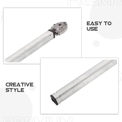 2pcs Manual Desk Lift Support Rod, Hand Crank Desk Extension Shaft, Height Adjustable Table Lift Rod for DIY Office Table Frame