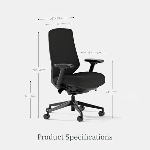 Branch Ergonomic Chair Pro, Mesh Office Chair with 14 Points of Adjustment | Height, Depth and Tilt Adjustable, 5D Armrests, Forward Tilt, Smooth Recline, and Lumbar Support, Black Boucle - color: Black Boucle