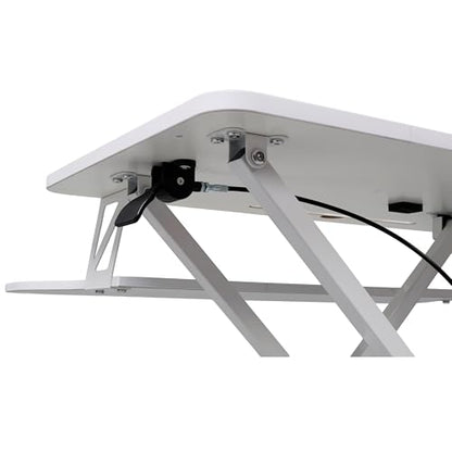 31.5" Height Adjustable Standing Desk: Office Desk with Keyboard Tray