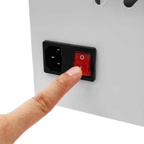 12Device Cell Phone Charging Cabinet Lockable Mobile Phone Charging Station - color: White, size: 12-Device