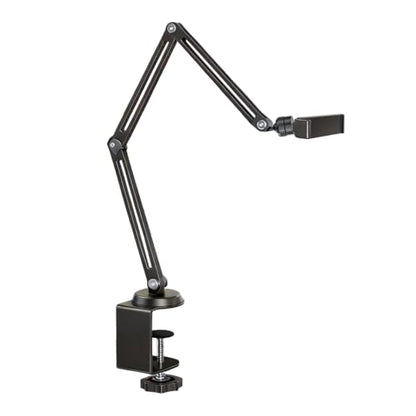 EMEET PIXY Wireless 4K Dual-Lens AI Tracking PTZ Streaming Camera+Overhead Camera Desk Mount, Flexible Articulating Webcam Stand with 1/4" Screw