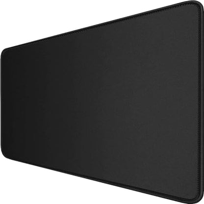 Large Extended Gaming Mouse Pad with Stitched Edges 47.3 X 23.6 in Mousepad - color: Black, size: 47.3L x 23.6W inches