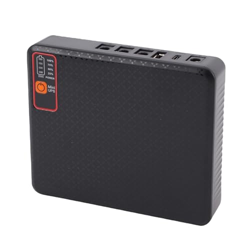 GOWENIC Mini UPS Battery Backup, 15600mAh Uninterruptible Power Supply for Router Modem, USB Type C DC Power Supply (US Plug)