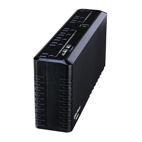 CyberPower SL700U Standby UPS Battery Backup and Surge Protector | Surge Protector, 700VA/370W, 8 Outlets, Slim Profile, UL Certified - size: 700VA, style: Slim