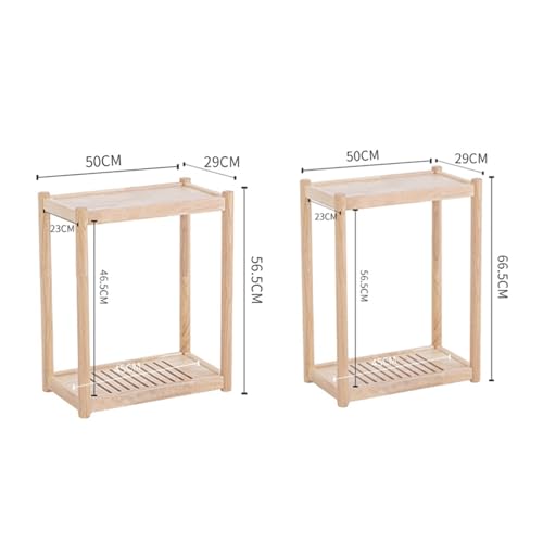CPU Stand Wood PC Tower Stand CPU Holder Multi-Tier CPU Rolling Stand Mobile Desktop Printer Cart with Invisible Caster Wheels for Office Home PC Tower Stand(Small) - size: Small