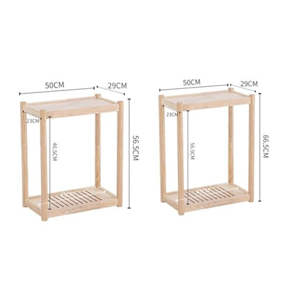 CPU Stand Wood PC Tower Stand CPU Holder Multi-Tier CPU Rolling Stand Mobile Desktop Printer Cart with Invisible Caster Wheels for Office Home PC Tower Stand(Small) - size: Small