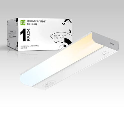 ASD LED Under Cabinet Lighting Hardwired, 12 Inch 5W 2700K-5000K Selectable, 442LM, CRI90+, Direct Wire Linkable Under Counter Lights for Kitchen, Dimmable Under Cabinet Lights, White, UL Certified - color: 12 Inch White, size: 1 Pack