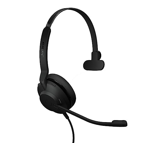 Jabra Evolve2 30 SE (2025 Version) Wired Single-Ear Headset with Microphone – Computer Headset - USB-A and USB-C Cable - Works with All Online Meeting Platforms - Black - color: Mono, style: All Platforms