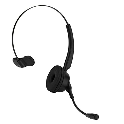 Call Center Headset with Noise Cancelling Mic - 12 Hours Wireless Communication