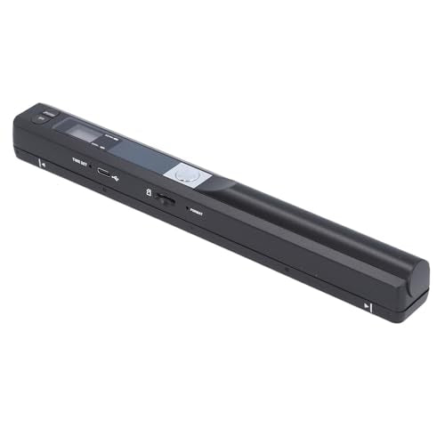 Portable Document Scanner, 900DPI Handheld Image Scanner, A4 Colour Photo, Handheld Scanner for Business, Photo, Picture, Receipts, Books (Black) - color: Black