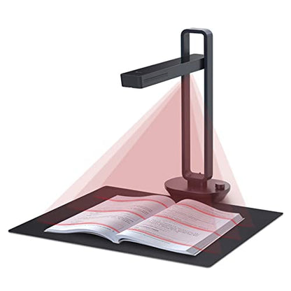CZUR Aura Pro Portable Book Scanner, A3 Document Scanner | Auto-Flatten & Fingerprint Removal Technologies, Multi-Language OCR, 90° Foldable, for Mac & Windows