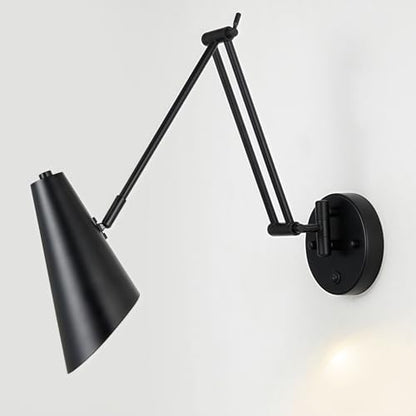 Adjustable LED Wall Lamp with Joystick - Modern Reflector Folding Light for Living Room