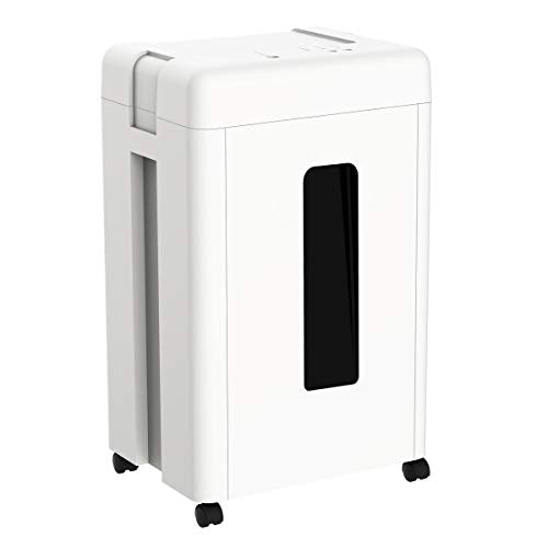 WOLVERINE SD9520 P5 Super Micro Cut Shredder, 15-Sheet, 2x10mm, 8Gal, White | P-5 Super Micro Cut | 2×10mm | 15-Sheet | 12.5ft/min | 56dB | 8Gal | CDs | Induction Motor | ETL Listed - size: 15-Sheet Level P5-White
