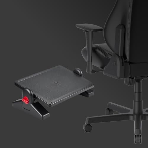 DXRacer Ergonomic Adjustable Desk Foot Rest, Foot Stools Footrest for Under Office Desk (Basic) - color: Basic