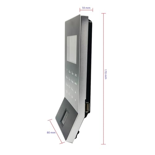 WiFi Biometric Fingerprint Time Clock For Small Businesses Door Lock Access Control System Finger And Card Time And Attendance For Offices, Factories, Hotels, Schools and More(ID with Adapter) - size: ID with Adapter