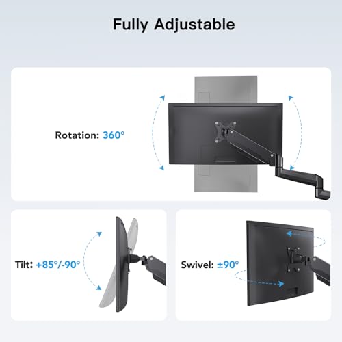 HUANUO Triple Monitor Mount&Laptop Tray