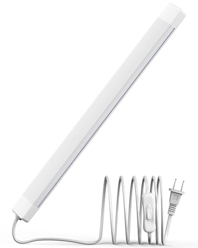 ASOKO 16" Under Cabinet LED Lights Plug in Workbench Light - color: Cool White, size: 16 Inch 1-Bar 1-Pack
