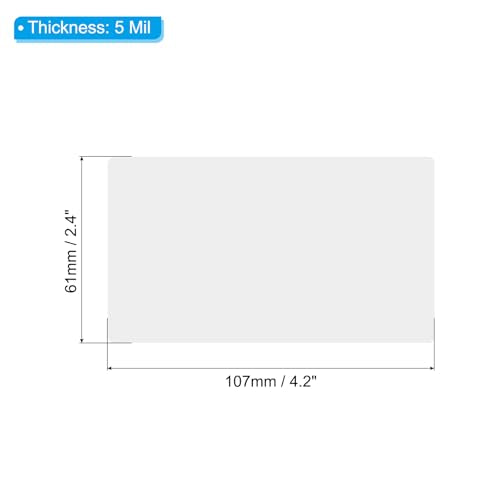 PATIKIL Thermal Laminating Pouches 2.4"x4.2" 5 Mil Transparent Laminating