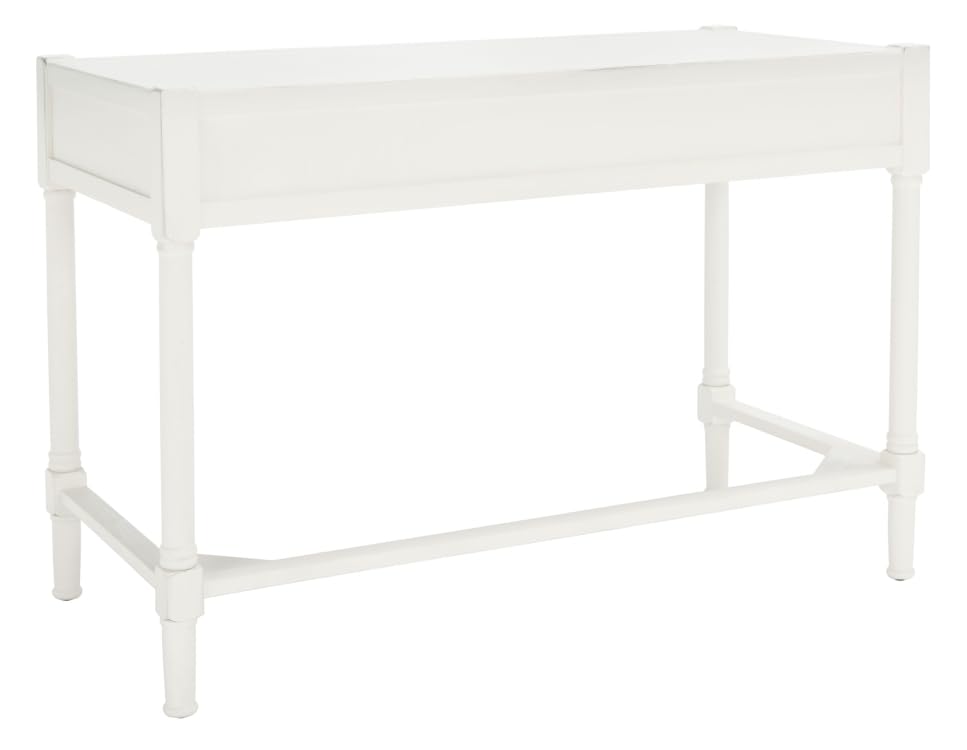 Safavieh Home Collection Filbert Distressed White 2-Drawer Writing Desk DSK5701A - color: Distressed White