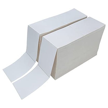 L LIKED 6000 4x6 Thermal Shipping Labels Fanfold, Direct Thermal Printer Labels Compatible with Zebra Rollo - Perforated Strong Adhesive - size: 6000 Labels