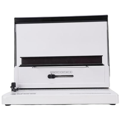 Spiral Coil Binding Machine, Electric Coil Inserter, 20 Sheets Punching 140 Sheet Binding 34 Square Holes Coil Binding Machine with 12Pcs 12mm Coils 50 Sheet A4 Covers for A4A5