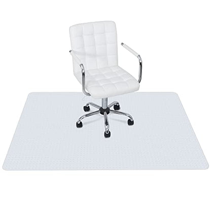 Office Chair Mat for Carpeted Floor 46” x 60” Clear Floor Protector Mat Anti Slip Computer Desk Chair Mat for Home Office (46” x 60” Rectangular) - size: 46” x 60” Rectangular
