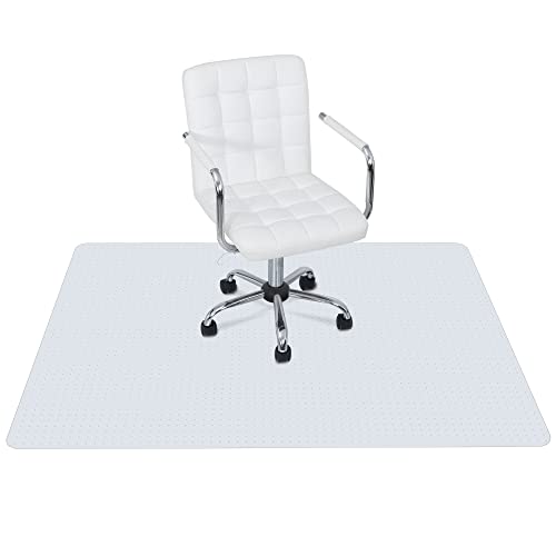 Office Chair Mat for Carpeted Floor 46” x 60” Clear Floor Protector Mat Anti Slip Computer Desk Chair Mat for Home Office (46” x 60” Rectangular) - size: 46” x 60” Rectangular