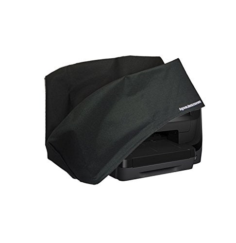 HP Officejet Pro 8710/8715 / 8718/8719 Printer Dust Cover and Protector [Antistatic, Water Resistant, Heavy Duty Fabric, Black] by DigitalDeckCovers