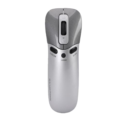 GOWENIC WirelessPresentationClicker, 2.4G Wireless Connectivity, Plug and Play, Gyroscope Technology, Ergonomic Design and Durability