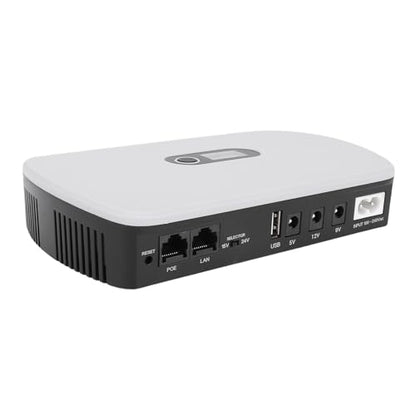 WALFRONT Portable Backup Battery Uninterruptible Power Supply Mini UPS Compact UPS Power Supply 8800mAh Multiple Outputs for Router Modem (US Plug)