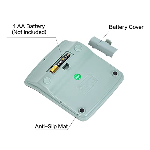 Calculator, Deli Standard Function Desktop Calculators with 12 Digit Large LCD Display and Sensitive Button, Solar Battery Dual Power Office Calculator, Green - color: Green