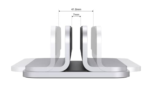 Aluminum Laptop Stand, Sturdy and Adjustable, Compatible with Apple MacBook Pro/Air, Mac Mini, iPad Pro, Silver - color: Silver
