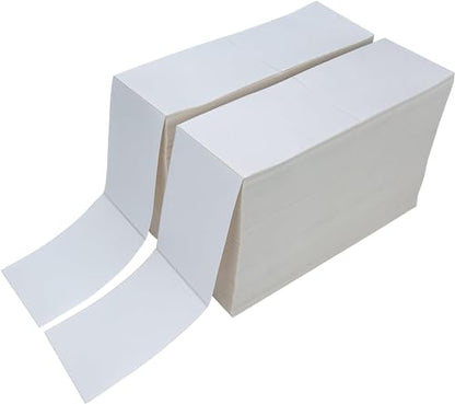 L LIKED 270000 Fanfold 4" x 6" Direct Thermal Labels, Commercial Grade | BPA Free, Strong Adhesive,Perforated Easy-Tear, Compatible with Zebra & Rollo Printer - size: 270000 Labels