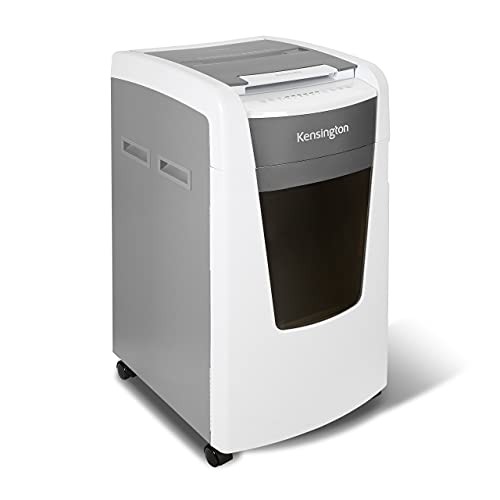 Kensington Shredder - New OfficeAssist 600-Sheet Auto-Feed Micro Cut Anti-Jam Heavy Duty Shredder with 29 gallons Waste Capacity, Lockable Chamber and 4 Casters (K52052AM) - style: 600-Sheet