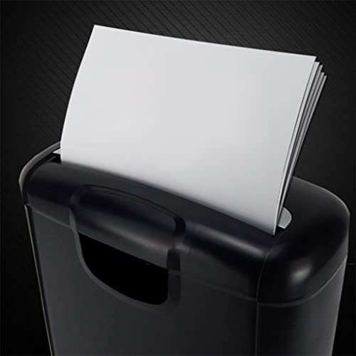 6 Cross-Cut Shredder Micro-Cut Paper Photo Portable Electric Silent A4 Office Home with 10L Capacity