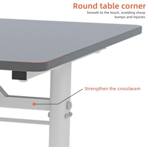 40x24 Inch Height Adjustable Standing Desk - color: Grey, size: 23.6 × 39.37