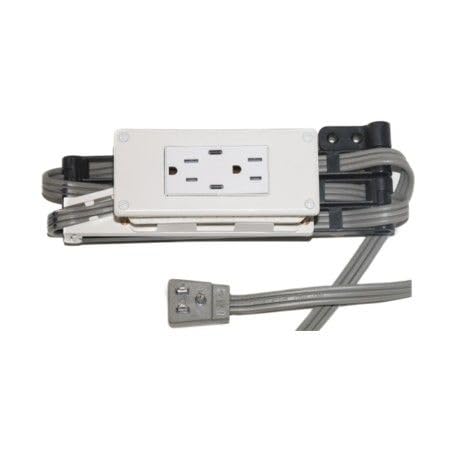 Low Profile in-Drawer Outlet (2) PD30W USB-C (2) 15 Amp Docking Station Plugs with Retractable arm - size: (2) PD30W USB-C, style: Low Profile