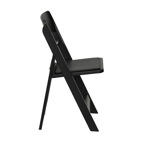 Flash Furniture Hercules Resin Folding Chair, Black - color: Black, size: Set of 1, style: Modern