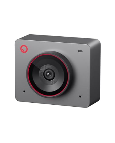 OBSBOT Meet 2 Webcam 4K - AI Framing & Auto Tracking, 1/2" Sensor, 60FPS, Auto Focus, HDR, Dual Mics - Lightweight USB Web Camera for Streaming, Zoom Meetings, Gaming. (Space Gray)