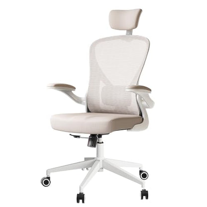 Ergonomic Office Desk Chair High Back Mesh Computer Chair (03Khaki, Chair) - color: 03khaki