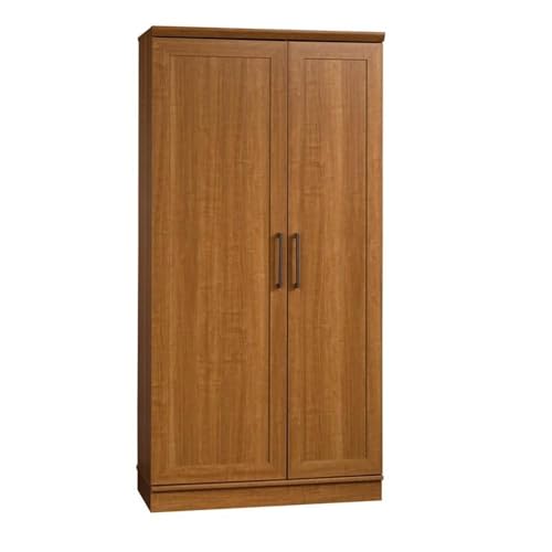 Sauder HomePlus Storage Cabinet/ Pantry cabinets, Sienna Oak finish - color: Sienna Oak