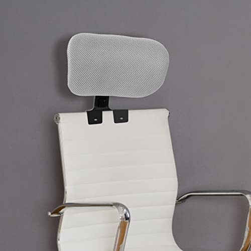 Tofficu Adjustable Office Chair Headrest with Breathable Mesh Cushion - size: Gray-clamp inner diameter 3 cm