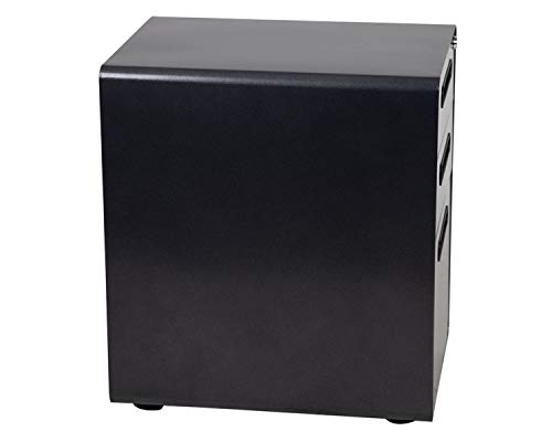 Flash Furniture 3-Drawer Locking Mobile Filing Cabinet, Black - color: Black, style: Ergonomic