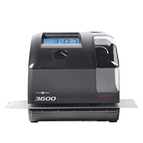 Pyramid Time Systems - 3600SSK1 Time Clock and Document Stamp - size: 5.8 x 6.8 Inch, style: Modern