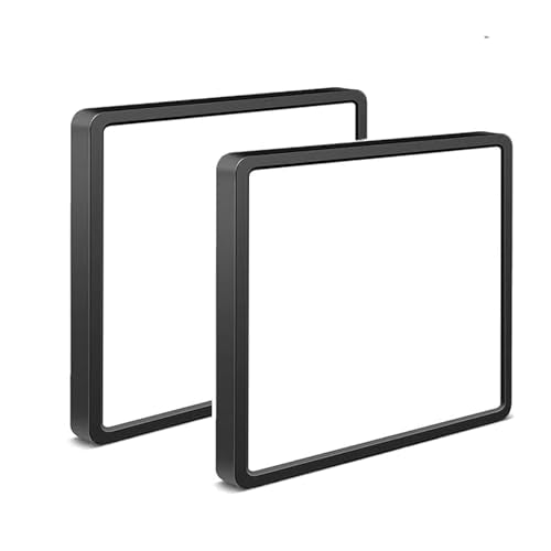 2Pack 12inch Square Black 3200LM LED Flush Mount Ceiling Light,28W White 6000K Slim Surface Mount Ceiling Light Fixture for Kitchen Bedroom Living Room - size: 2Pack-28W-12Inch-Square-Black