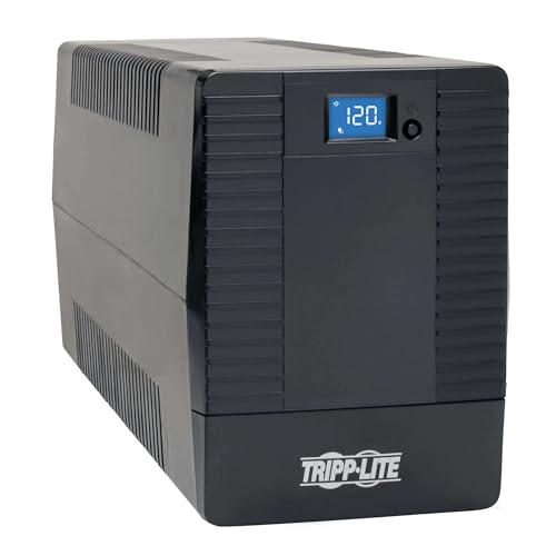 Eaton Tripp Lite OMNIVS1500LCD 1500VA UPS 900W 8 Outlets 5ft Extension Cord | Battery Backup Surge Protector, 5ft Extension Cord, 3-Year Manufacturer's Warranty & $200,000 Insurance - size: 1500VA, style: Pure Sine Wave
