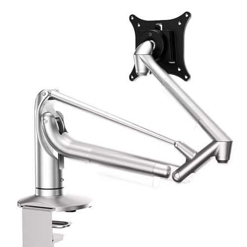 Single Monitor Desk Mount, Gas Spring Monitor Arm, Adjustable Height and Angle, with Clamp/Grommet Mounting Base, Support Max 34 Inch Computer Screen, Up to 10kg (D) - color: D